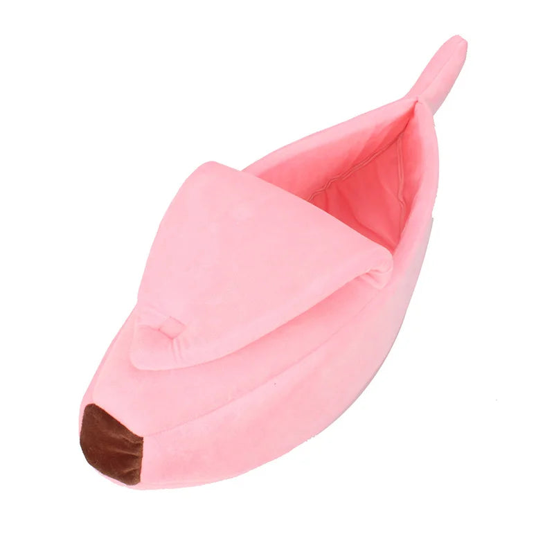 Banana Hideaway Cat Bed