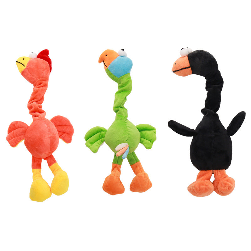 Twist-and-Squeak Long-Necked Bird Toy