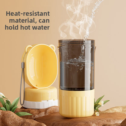 Portable Pet Water Drinker Outdoor Feeding Cup