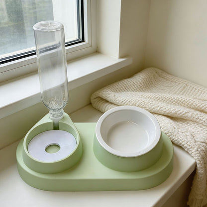 Dual Compartment Pet Feeding Bowl