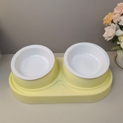 Dual Compartment Pet Feeding Bowl