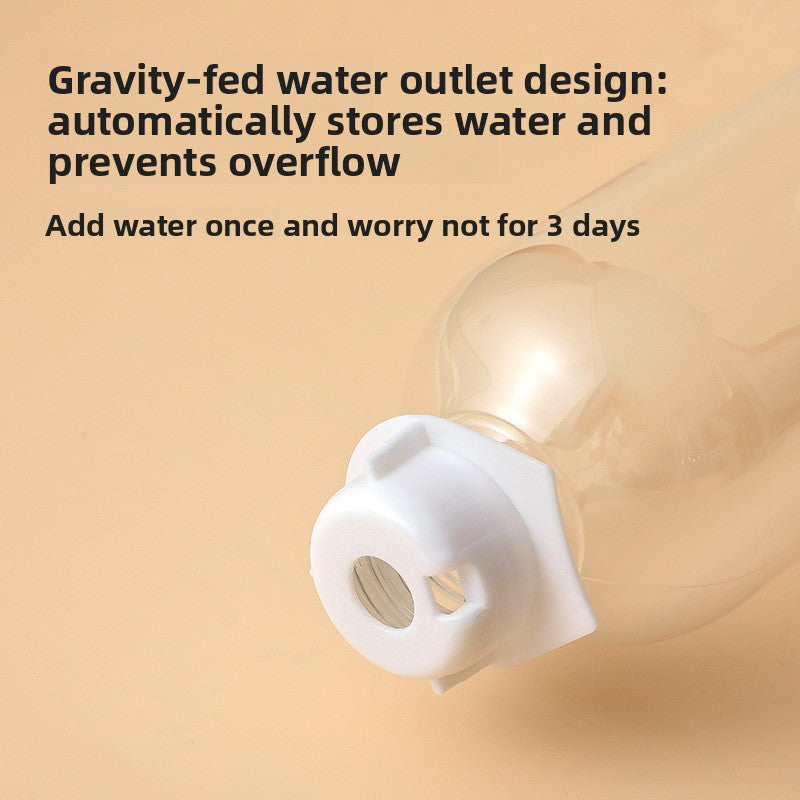 Pet automatic drinking water feeding double bowl