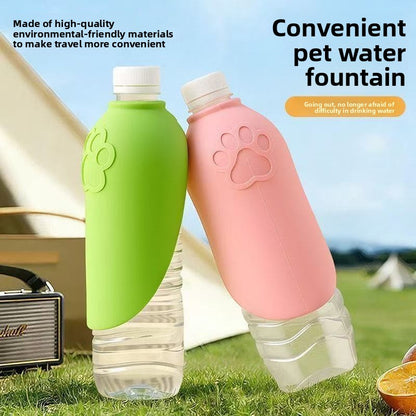 Portable outdoor silicone eco-friendly water bottle