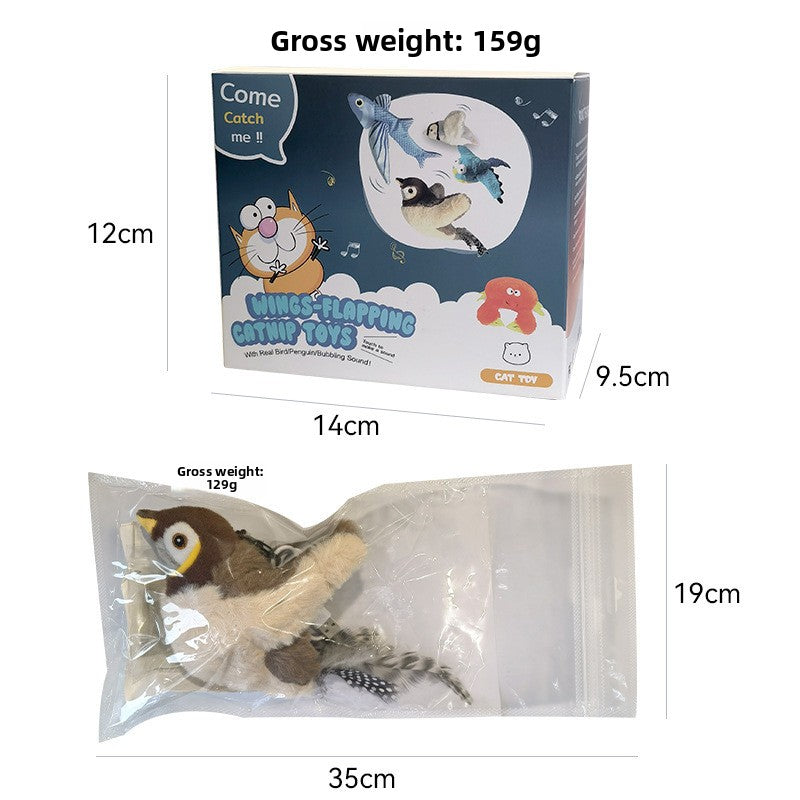 Electric Plush Bird Pet Toy with Sound