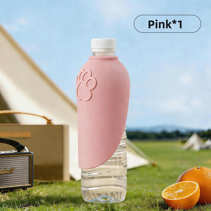 Portable outdoor silicone eco-friendly water bottle