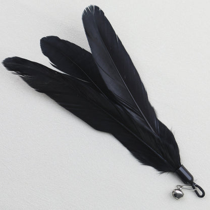 Feather Cat Teaser Stick with Suction Cup