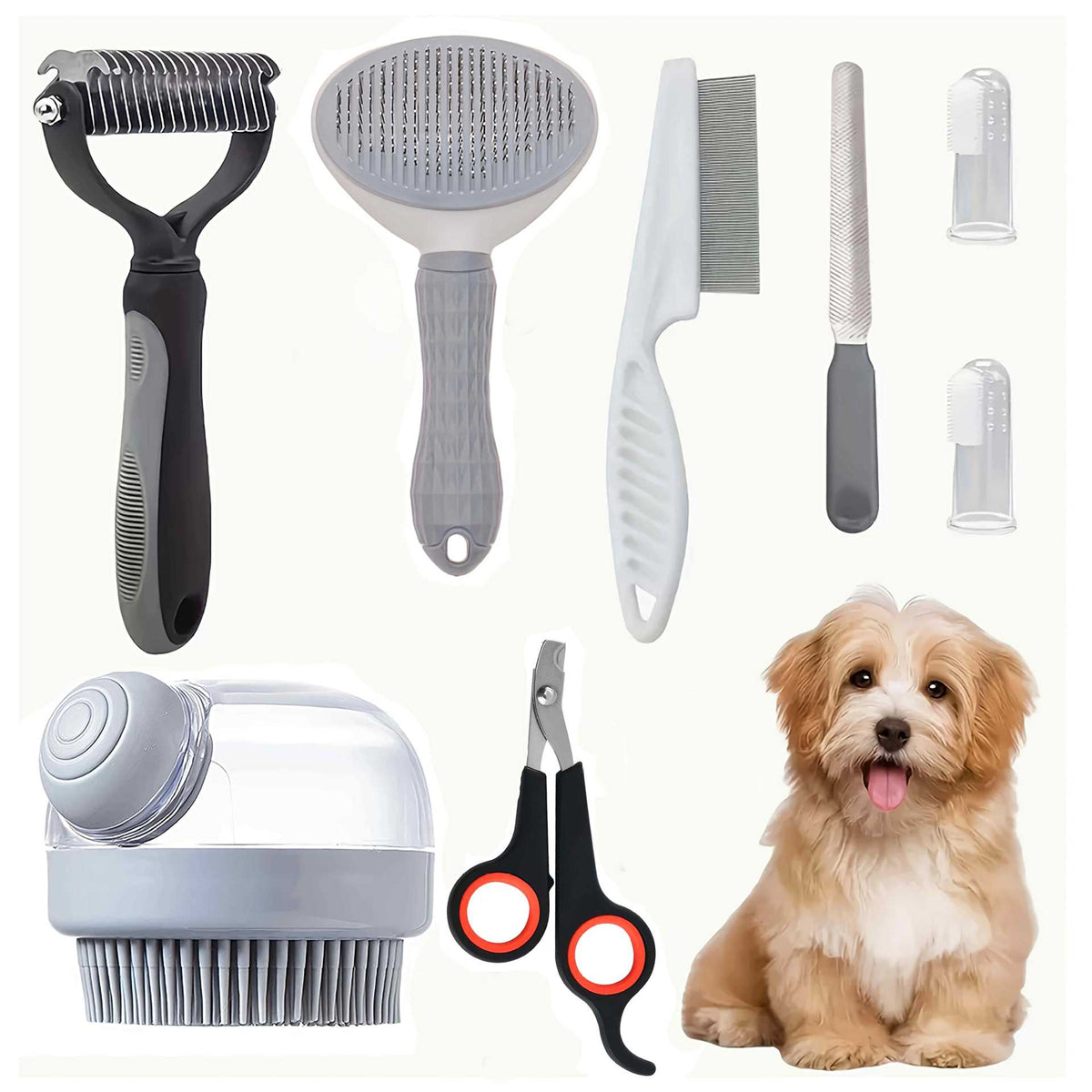 Double-Sided Pet Grooming Comb and Hair Remover