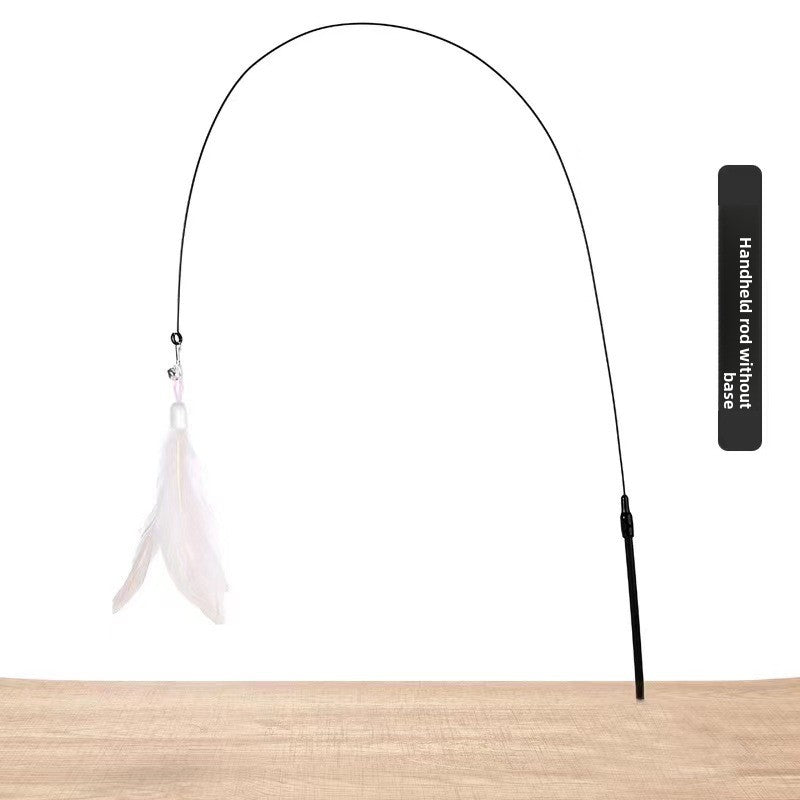 Feather Cat Teaser Stick with Suction Cup