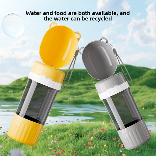 Portable Pet Water Drinker Outdoor Feeding Cup