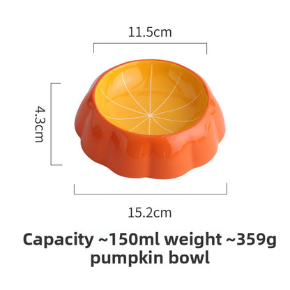 Ceramic Fruit-Shaped Pet Feeding Bowl