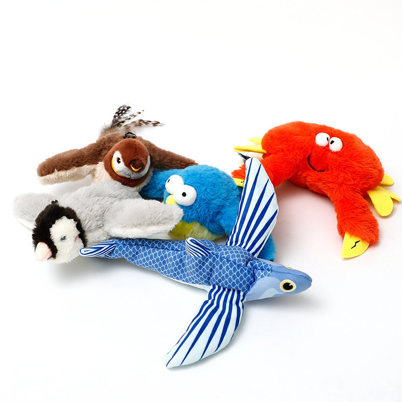 Electric Plush Bird Pet Toy with Sound