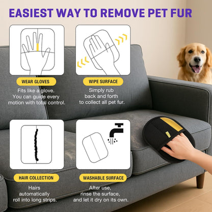 Pet Static Hair Removal Gloves