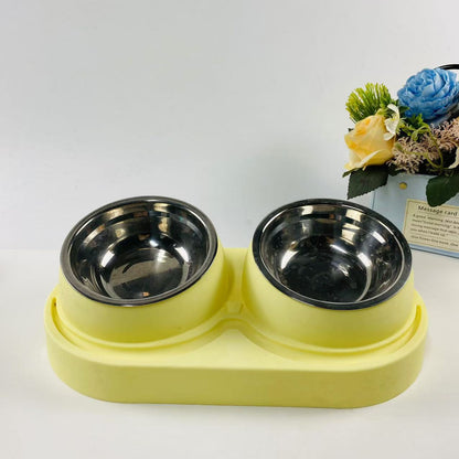 Dual Compartment Pet Feeding Bowl
