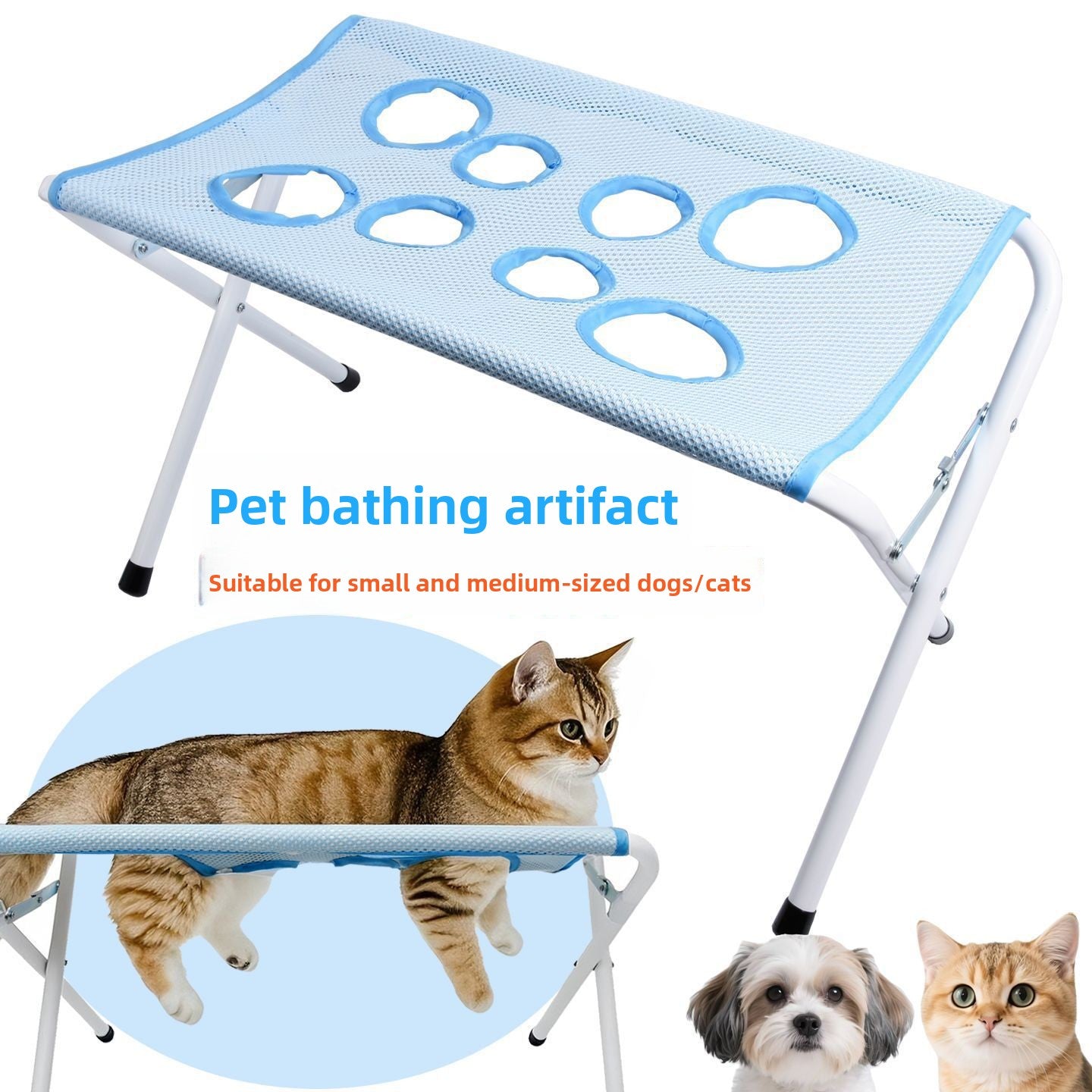 Foldable Pet Grooming with Nail Fixator