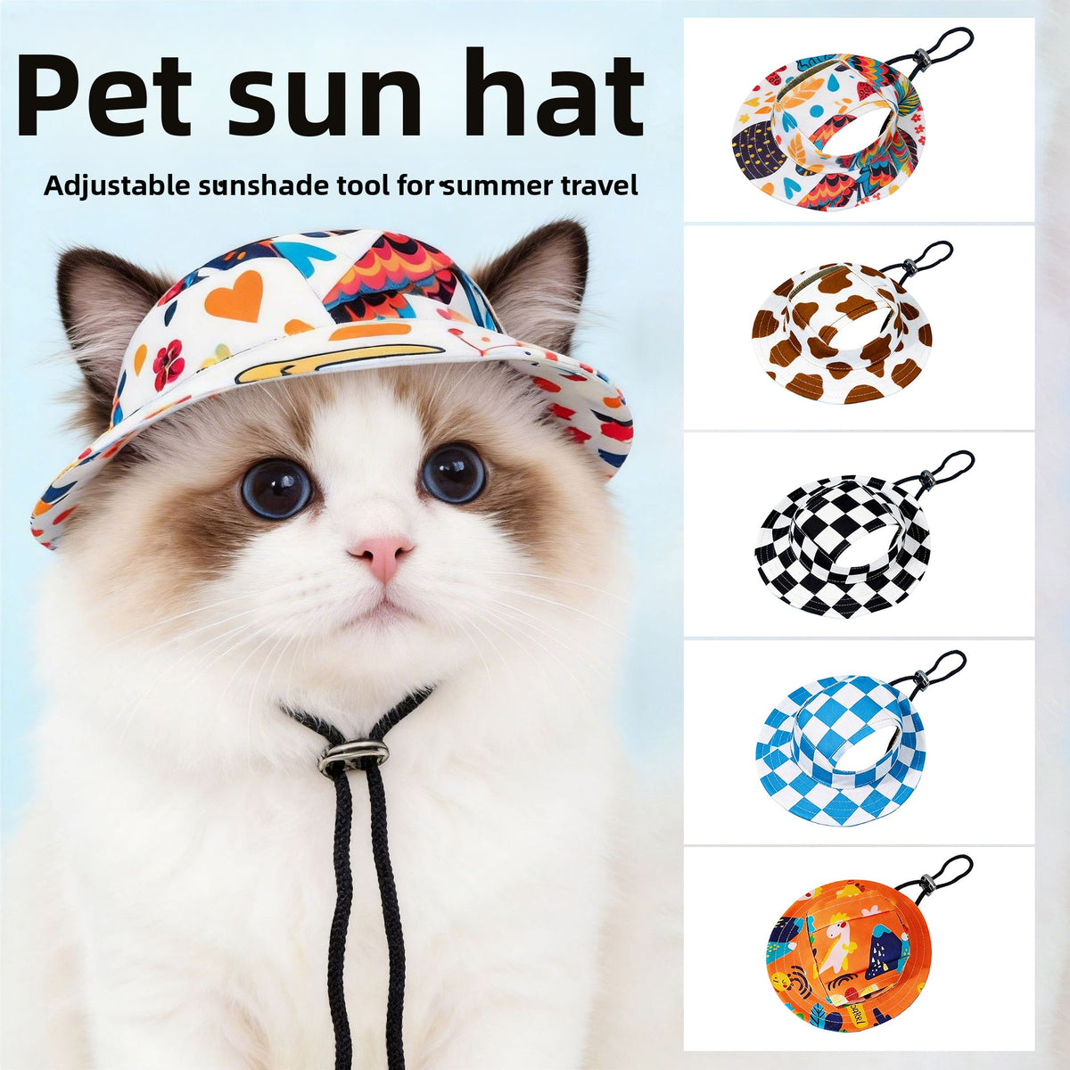 Pet Sun Protection Hats for Dogs and Cats