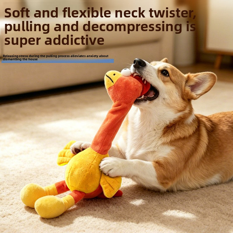 Twist-and-Squeak Long-Necked Bird Toy