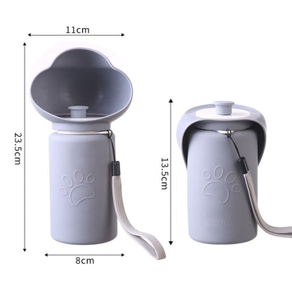 Pet Outdoor Folding Drinking Cup Silicone Dog Water Feeder
