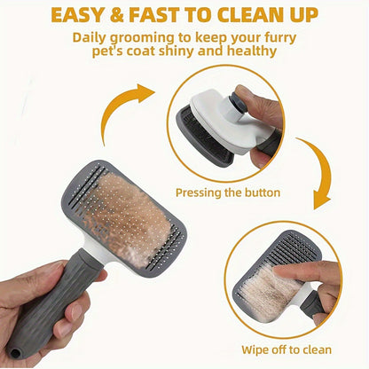 Double-Sided Pet Grooming Comb and Hair Remover