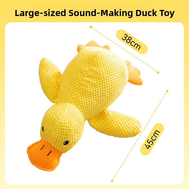 Cute Duck Plush Pet Chew Toy