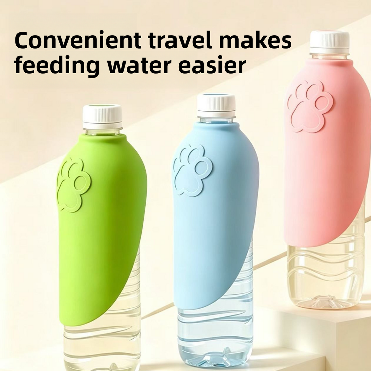 Portable outdoor silicone eco-friendly water bottle