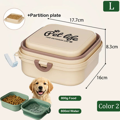 Foldable Travel Pet Food & Water Bowl