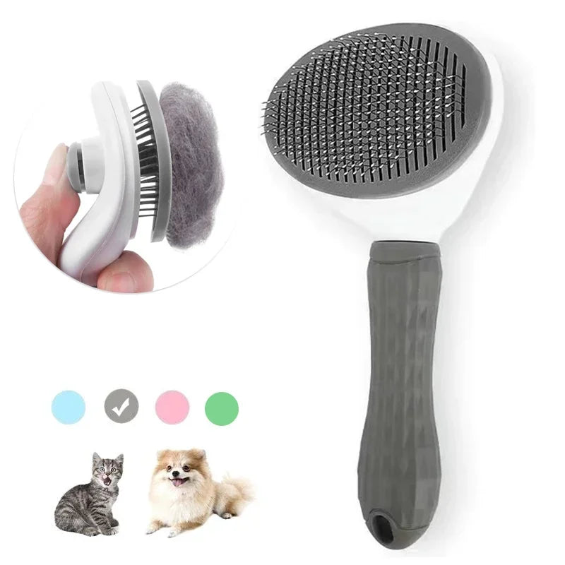 Self-Cleaning Pet Slicker Brush