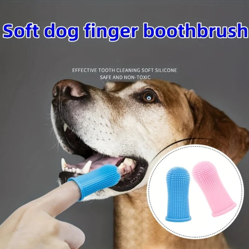 Ultra-Soft Silicone Pet Finger Toothbrush Set