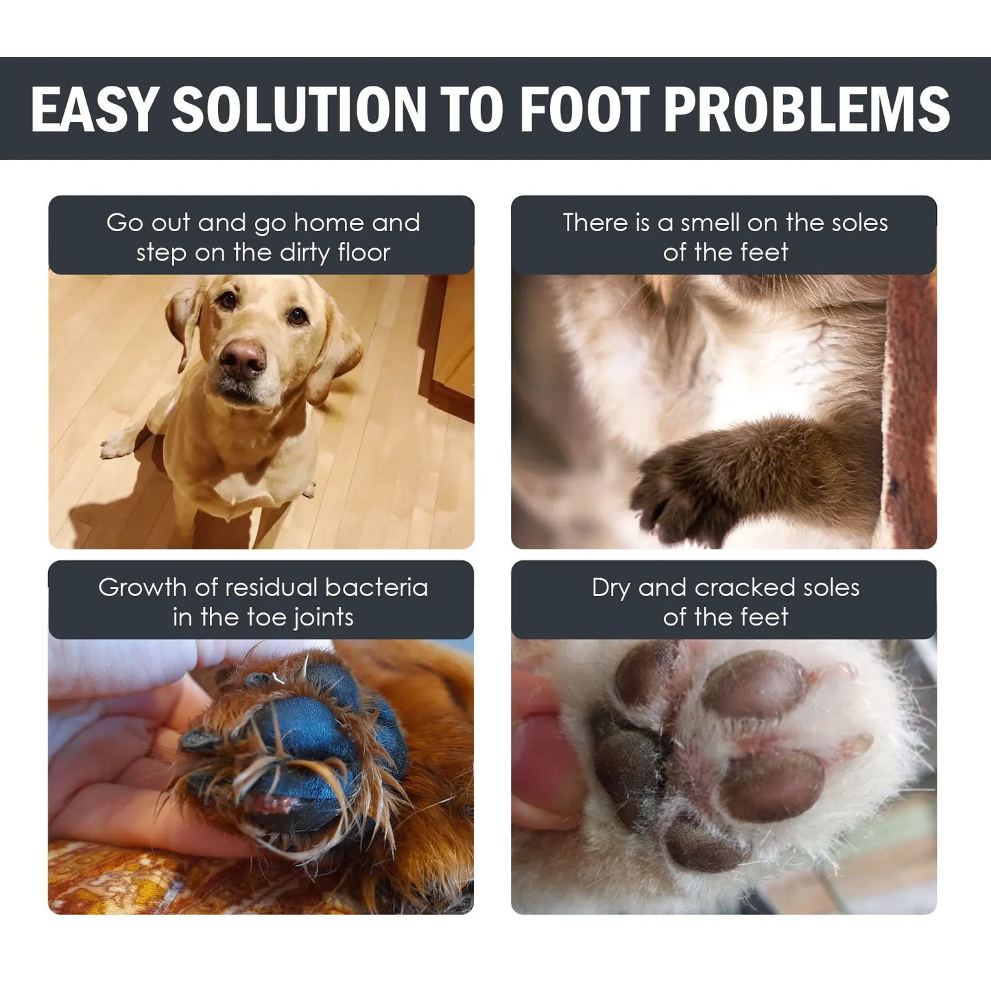 No-Rinse Pet Paw Cleaner & Balm Kit