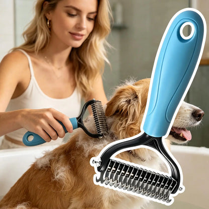 Double-Sided Deshedding Grooming Brush