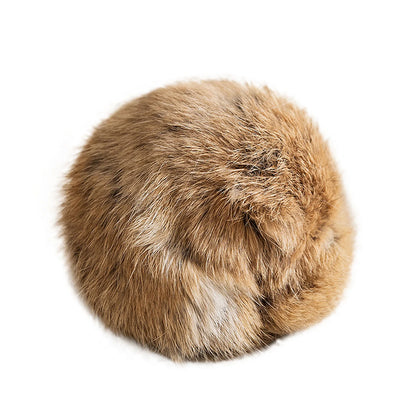 Natural Rabbit Fur Cat Play Balls