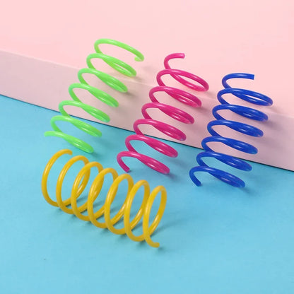 Colorful Cat Spring Toy Set