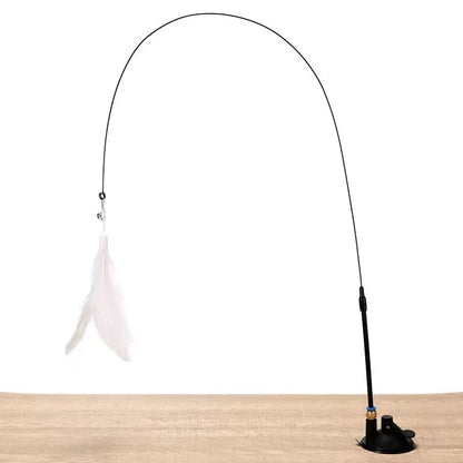 Interactive Feather Wand Cat Toy Set