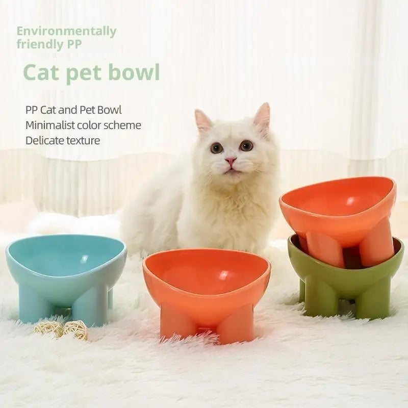 Elevated Tilted Cat Feeding Bowl