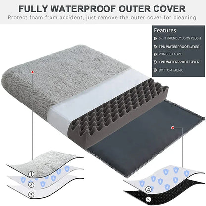Washable Plush Dog Bed