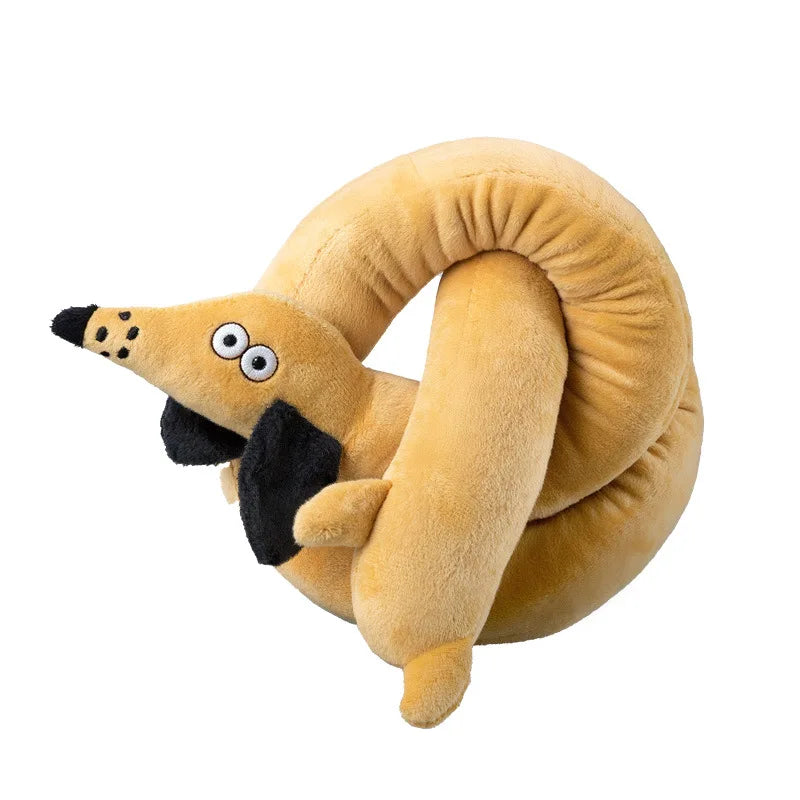 Squeaky Sausage Plush Dog Toy