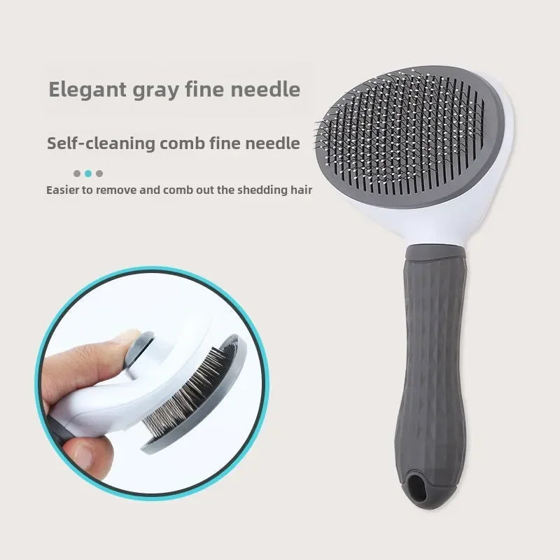 Self-Cleaning Pet Slicker Brush