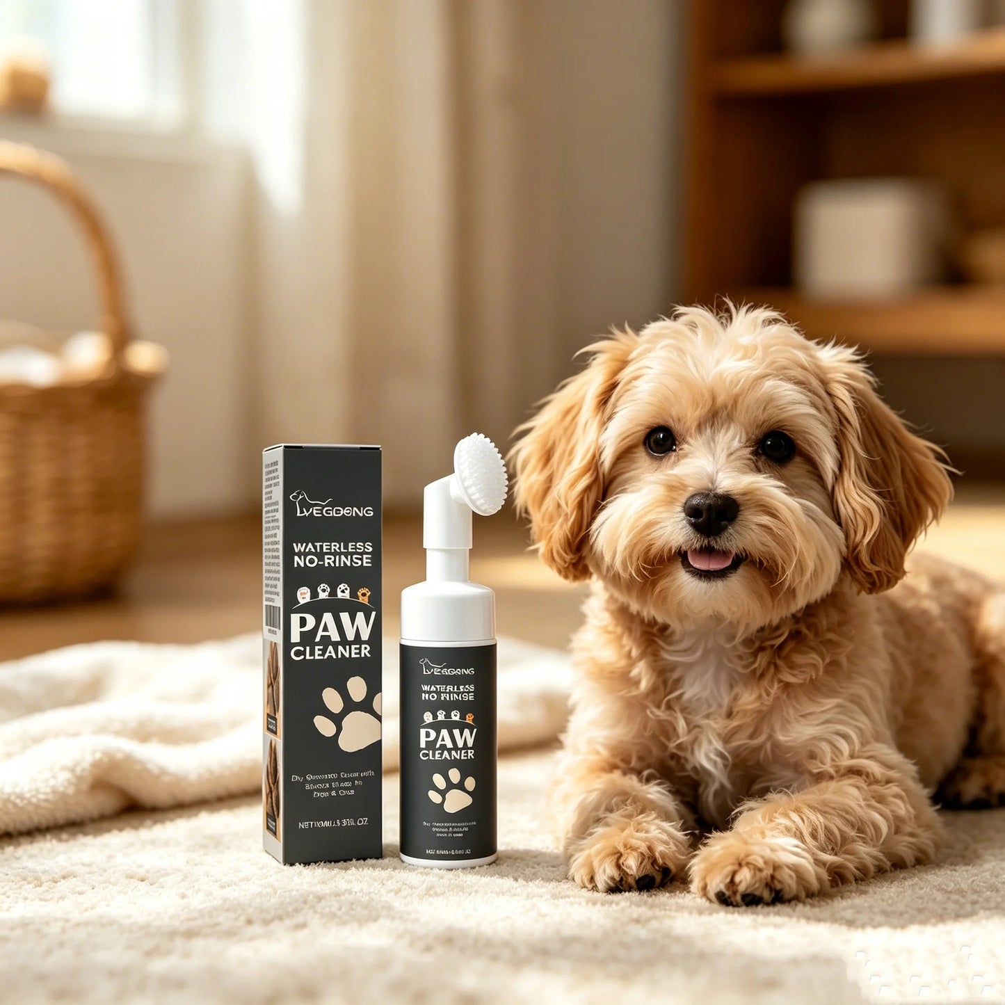 No-Rinse Pet Paw Cleaner & Balm Kit