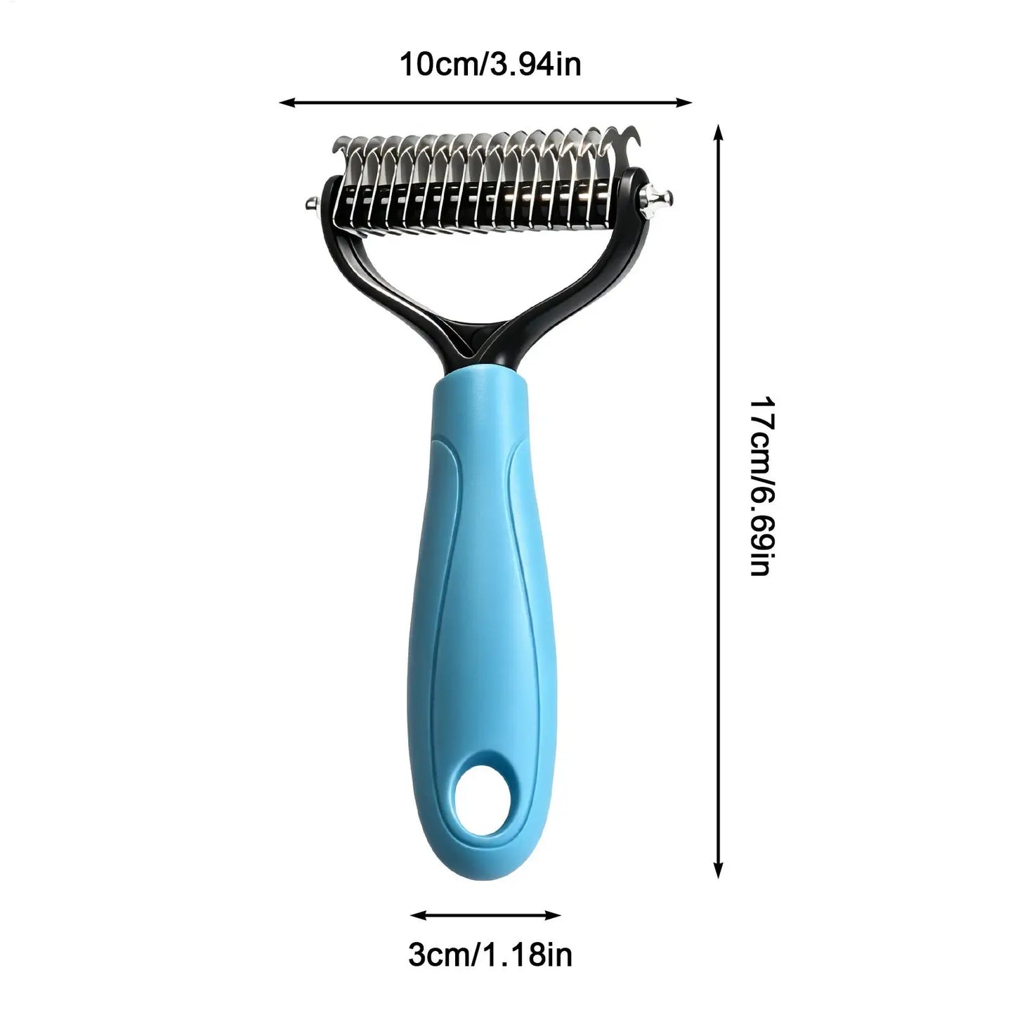 Double-Sided Deshedding Grooming Brush