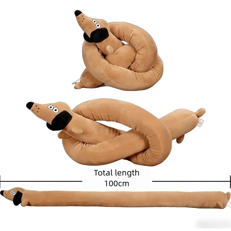 Squeaky Sausage Plush Dog Toy