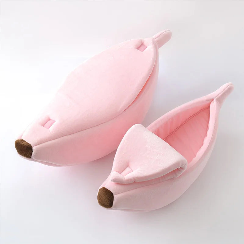 Banana Hideaway Cat Bed