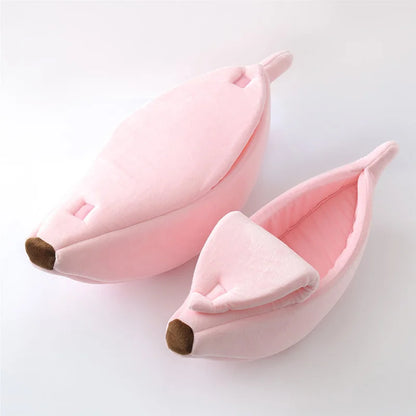Banana Hideaway Cat Bed