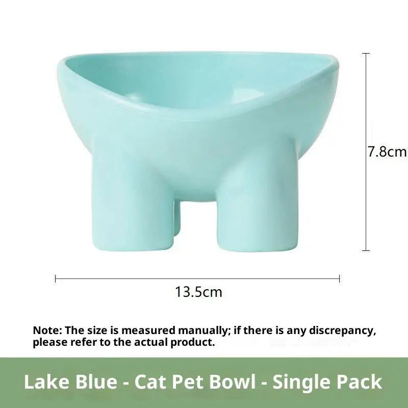 Elevated Tilted Cat Feeding Bowl