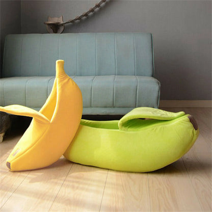 Banana Hideaway Cat Bed
