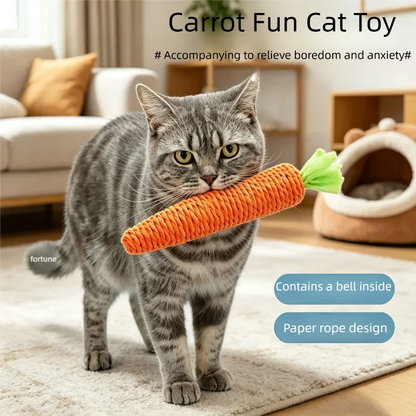 Carrot Cat Chew & Teething Toy