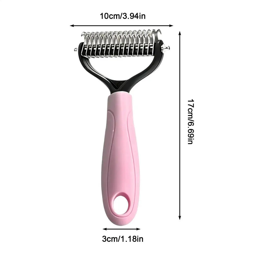 Double-Sided Deshedding Grooming Brush