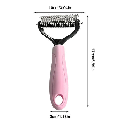 Double-Sided Deshedding Grooming Brush