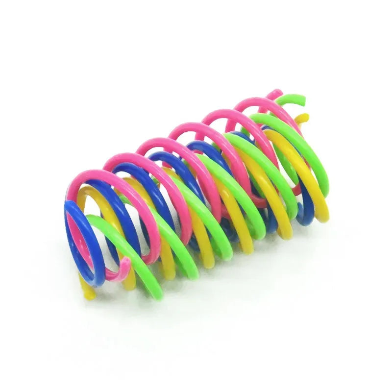 Colorful Cat Spring Toy Set