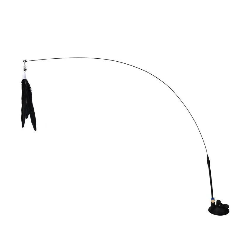 Interactive Feather Wand Cat Toy Set