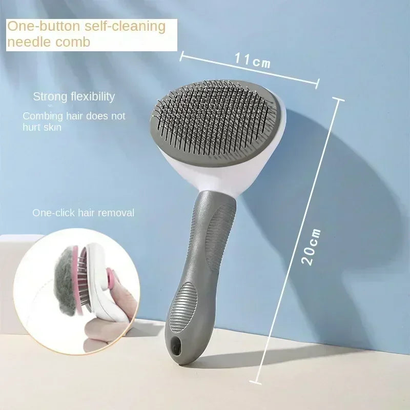 Self-Cleaning Pet Slicker Brush