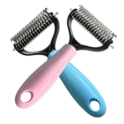 Double-Sided Deshedding Grooming Brush